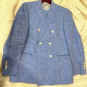 Men’s Tallia Double Breasted Linen Suit